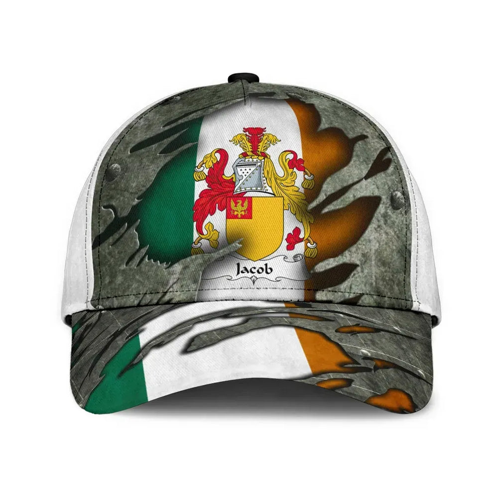 Clan Jacob Coat Of Arms - Irish Family Crest Classic Cap SM97 Jacob Coat Of Arms Irish Cap   