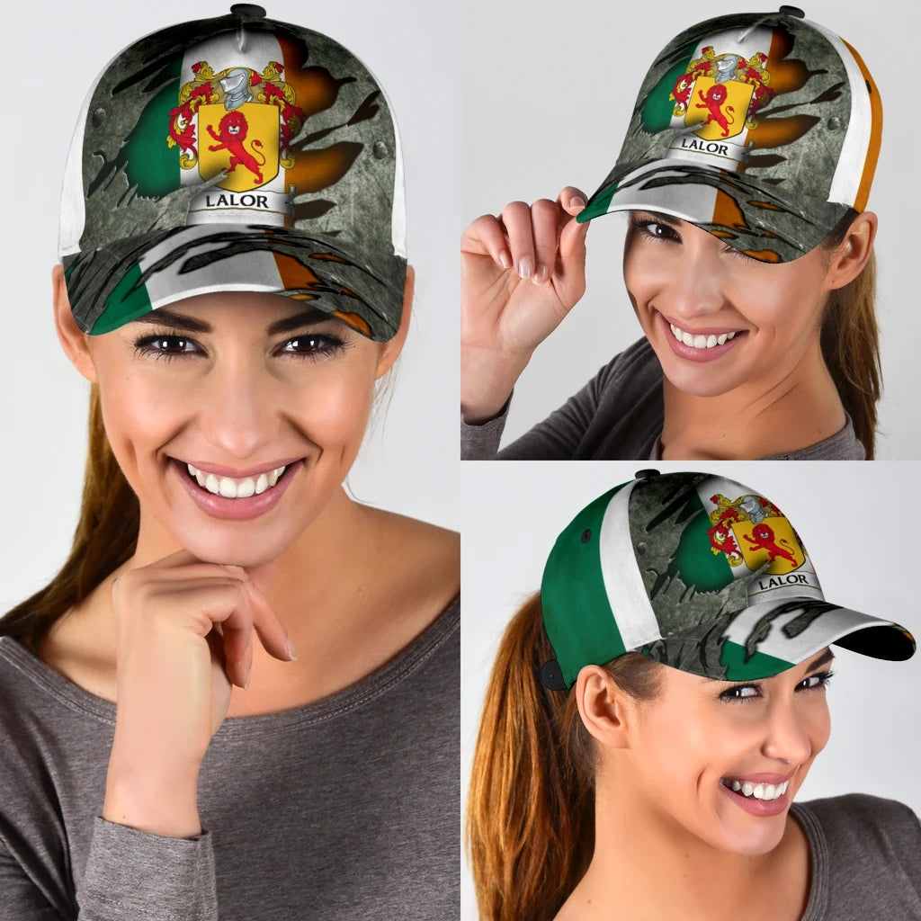 Clan Lalor Coat Of Arms - Irish Family Crest Classic Cap VW36 Lalor Coat Of Arms Irish Cap   