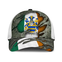 Clan Crehall Coat Of Arms - Irish Family Crest Classic Cap DI84 Crehall Coat Of Arms Irish Cap   
