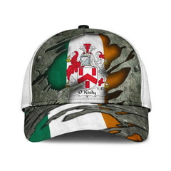 Clan Okiely Coat Of Arms - Irish Family Crest Classic Cap EQ36 Okiely Coat Of Arms Irish Cap   