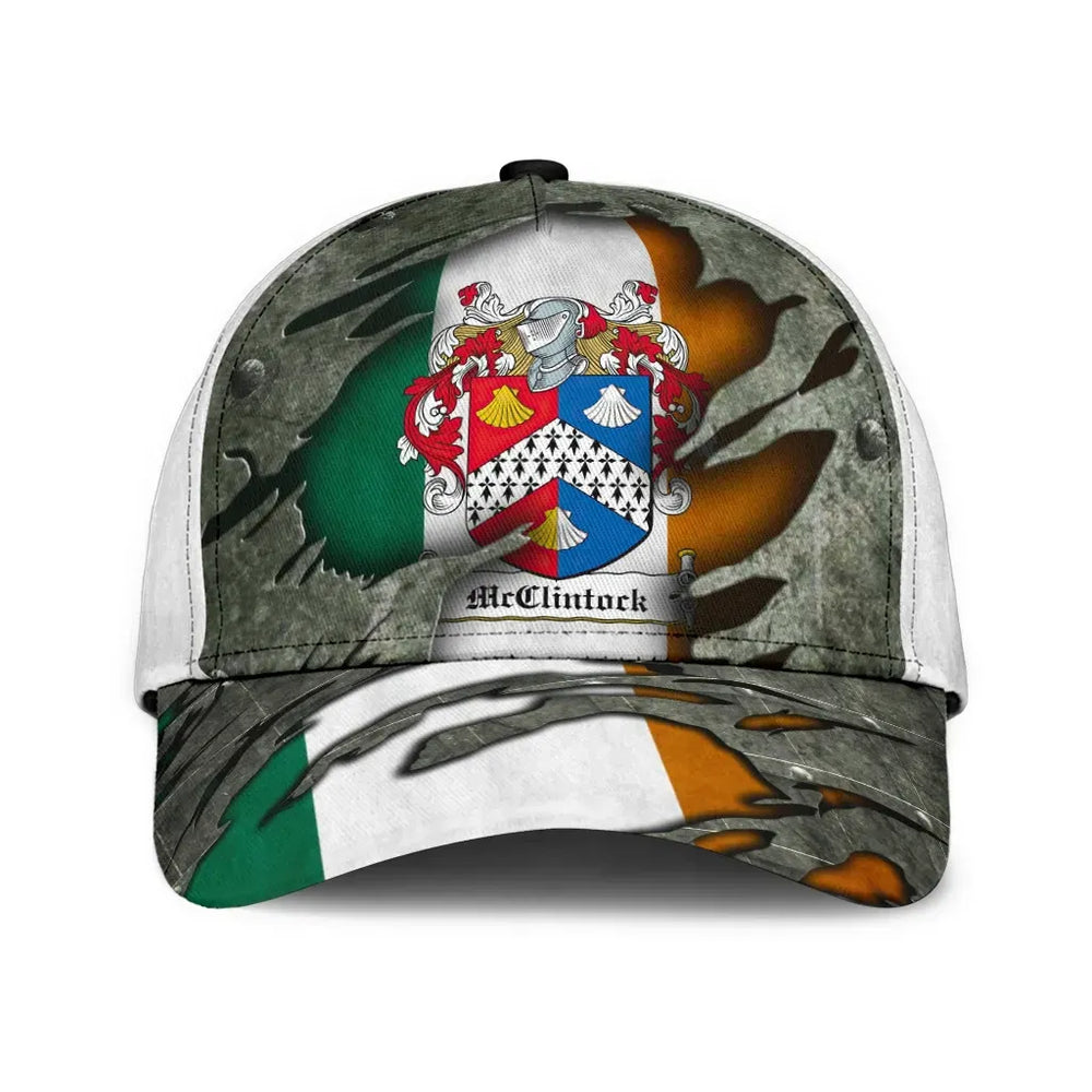 Clan Mcclintock Coat Of Arms - Irish Family Crest Classic Cap RB33 Mcclintock Coat Of Arms Irish Cap   