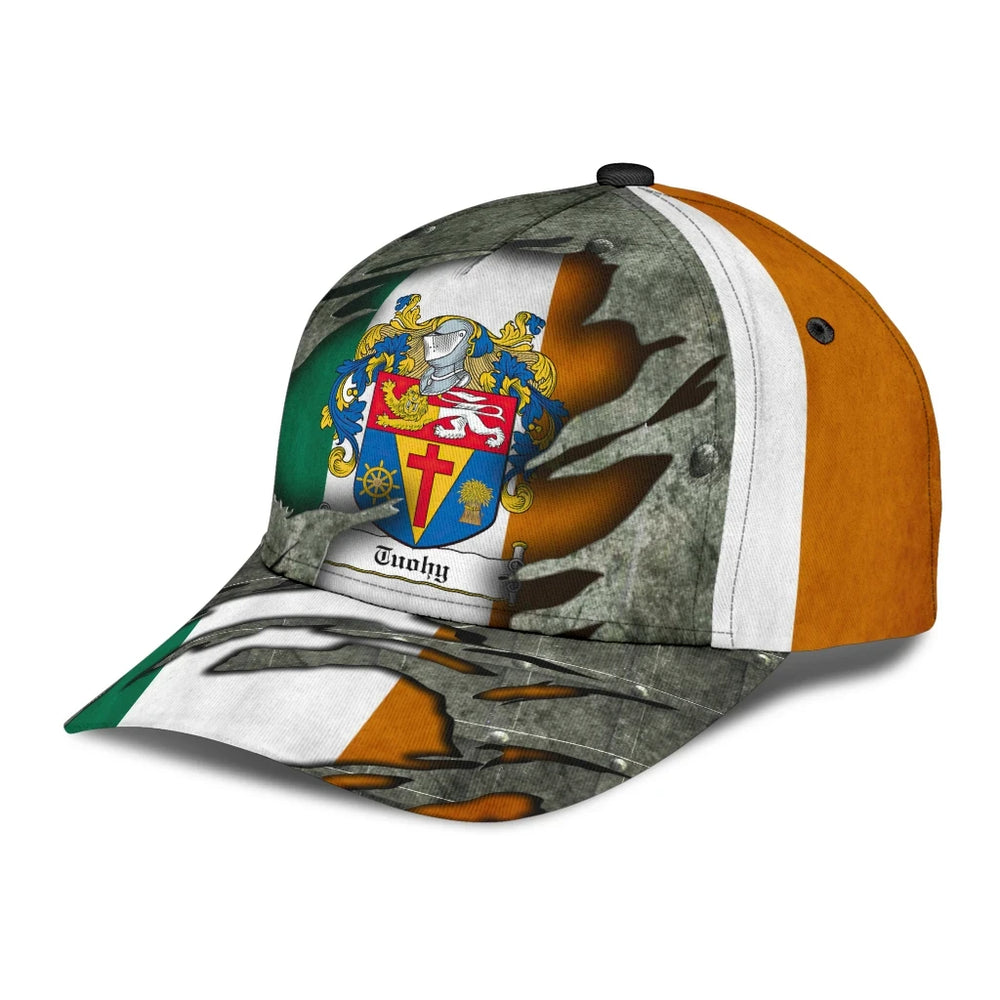 Clan Tuohy Coat Of Arms - Irish Family Crest Classic Cap FK91 Tuohy Coat Of Arms Irish Cap   