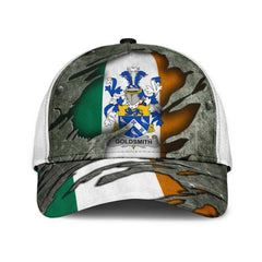 Clan Goldsmith Coat Of Arms - Irish Family Crest Classic Cap CK88 Goldsmith Coat Of Arms Irish Cap   