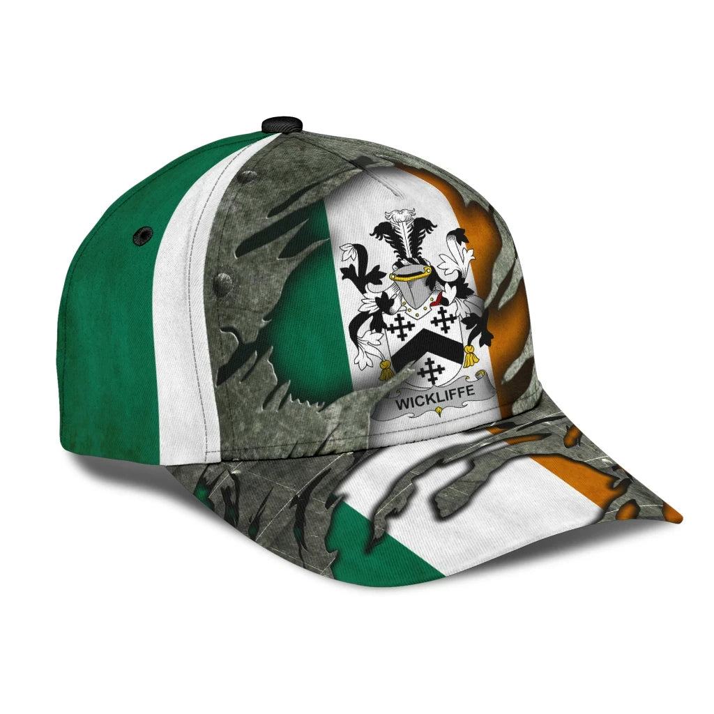 Clan Wickliffe Coat Of Arms - Irish Family Crest Classic Cap WM39 Wickliffe Coat Of Arms Irish Cap   