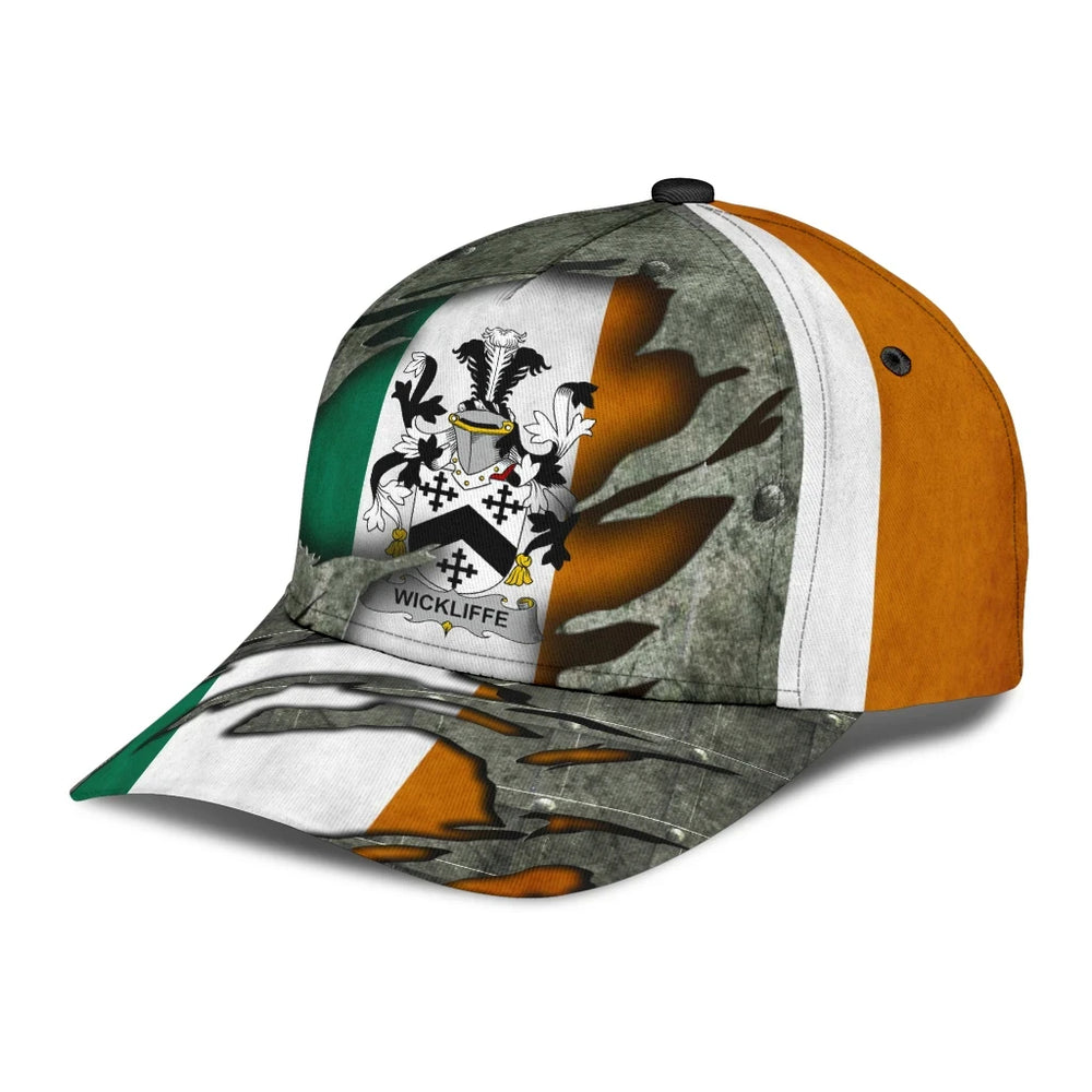 Clan Wickliffe Coat Of Arms - Irish Family Crest Classic Cap WM39 Wickliffe Coat Of Arms Irish Cap   