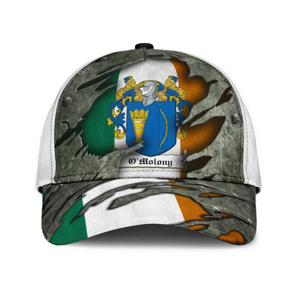 Clan Omolony Coat Of Arms - Irish Family Crest Classic Cap XT79 Omolony Coat Of Arms Irish Cap   