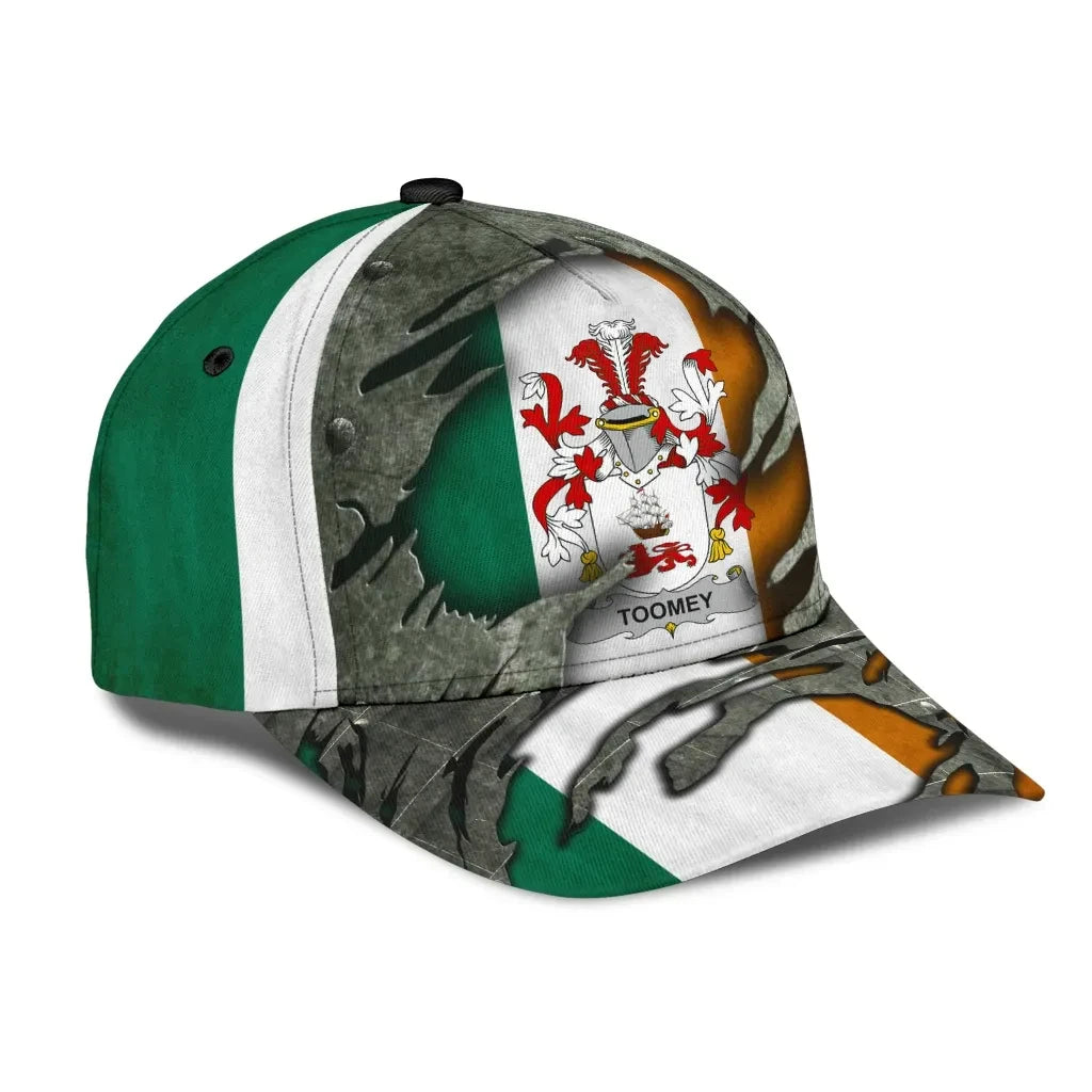 Clan Toomey Coat Of Arms - Irish Family Crest Classic Cap XE38 Toomey Coat Of Arms Irish Cap   