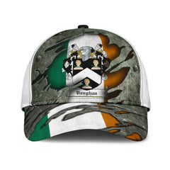 Clan Vaughan Coat Of Arms - Irish Family Crest Classic Cap GB41 Vaughan Coat Of Arms Irish Cap   