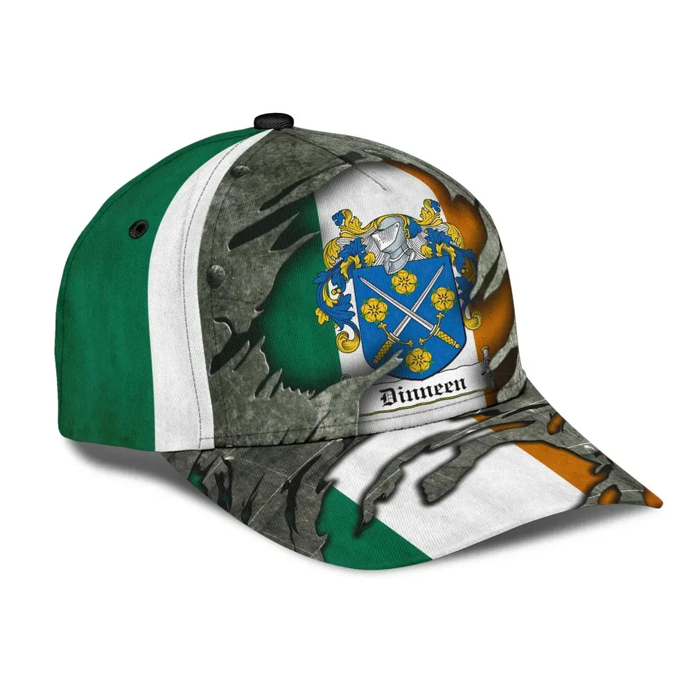 Clan Dinneen Coat Of Arms - Irish Family Crest Classic Cap GU54 Dinneen Coat Of Arms Irish Cap   