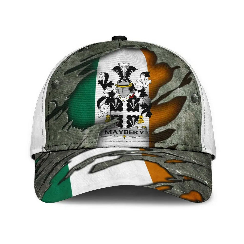 Clan Maybery Coat Of Arms - Irish Family Crest Classic Cap FE72 Maybery Coat Of Arms Irish Cap   