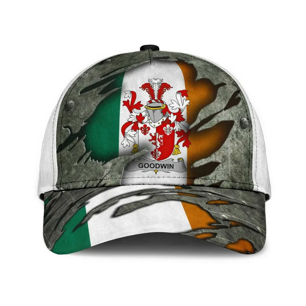 Clan Goodwin Coat Of Arms - Irish Family Crest Classic Cap HS10 Goodwin Coat Of Arms Irish Cap   