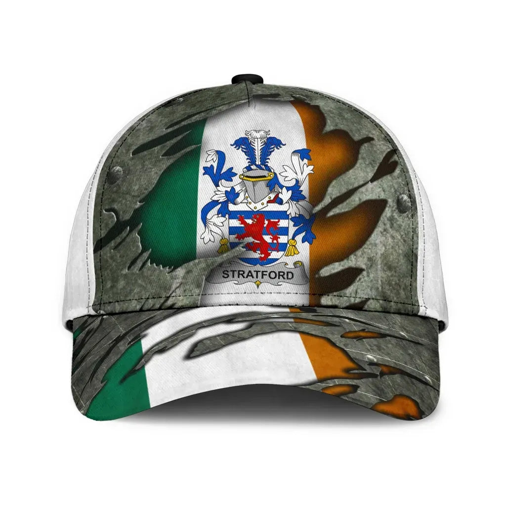 Clan Stratford Coat Of Arms - Irish Family Crest Classic Cap WA83 Stratford Coat Of Arms Irish Cap   