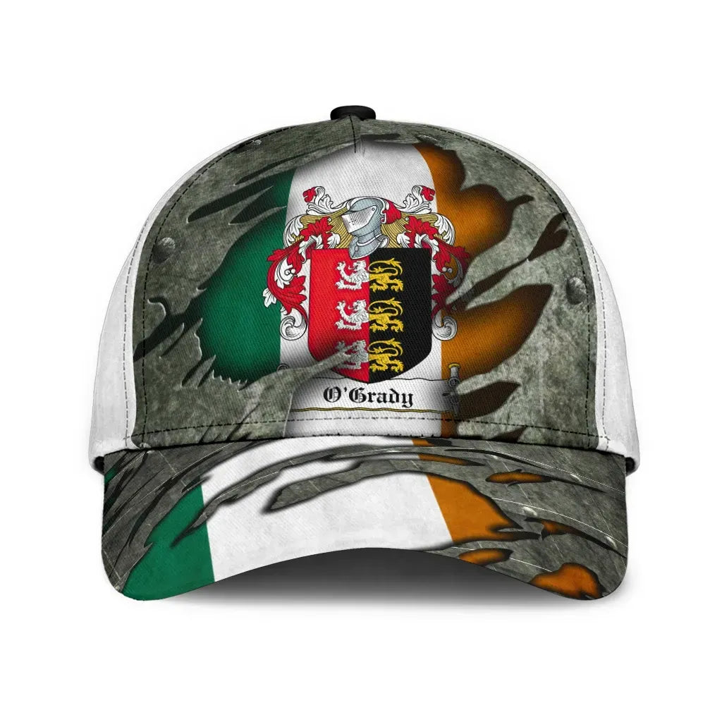 Clan Ogrady Coat Of Arms - Irish Family Crest Classic Cap XJ62 Ogrady Coat Of Arms Irish Cap   