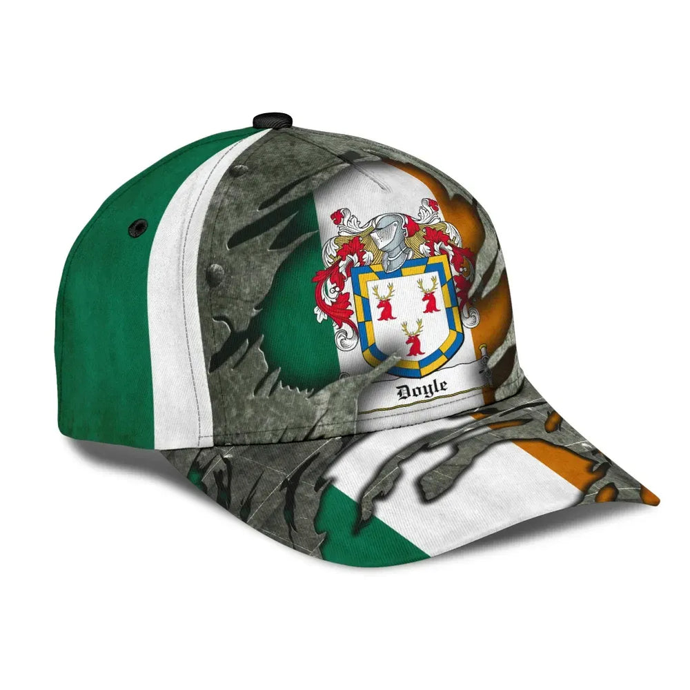 Clan Doyle Coat Of Arms - Irish Family Crest Classic Cap MB16 Doyle Coat Of Arms Irish Cap   