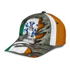 Clan Mackesy Coat Of Arms - Irish Family Crest Classic Cap GO94 Mackesy Coat Of Arms Irish Cap   