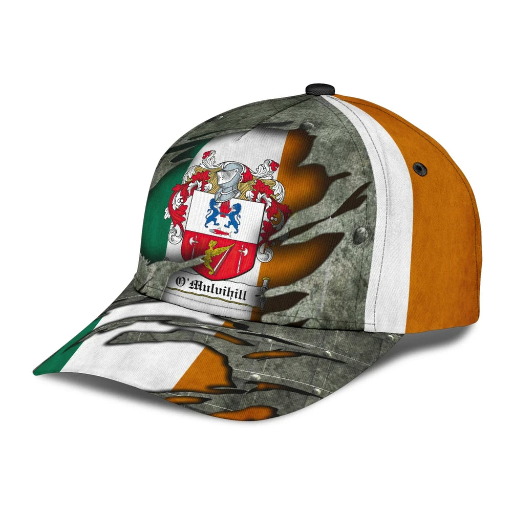 Clan Omulvihill Coat Of Arms - Irish Family Crest Classic Cap BX37 Omulvihill Coat Of Arms Irish Cap   