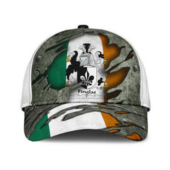Clan Finglas Coat Of Arms - Irish Family Crest Classic Cap YV35 Finglas Coat Of Arms Irish Cap   