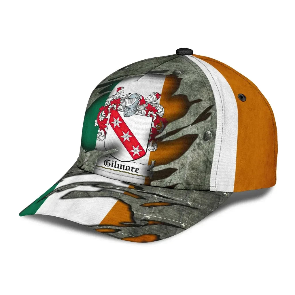 Clan Gilmore Coat Of Arms - Irish Family Crest Classic Cap ES82 Gilmore Coat Of Arms Irish Cap   