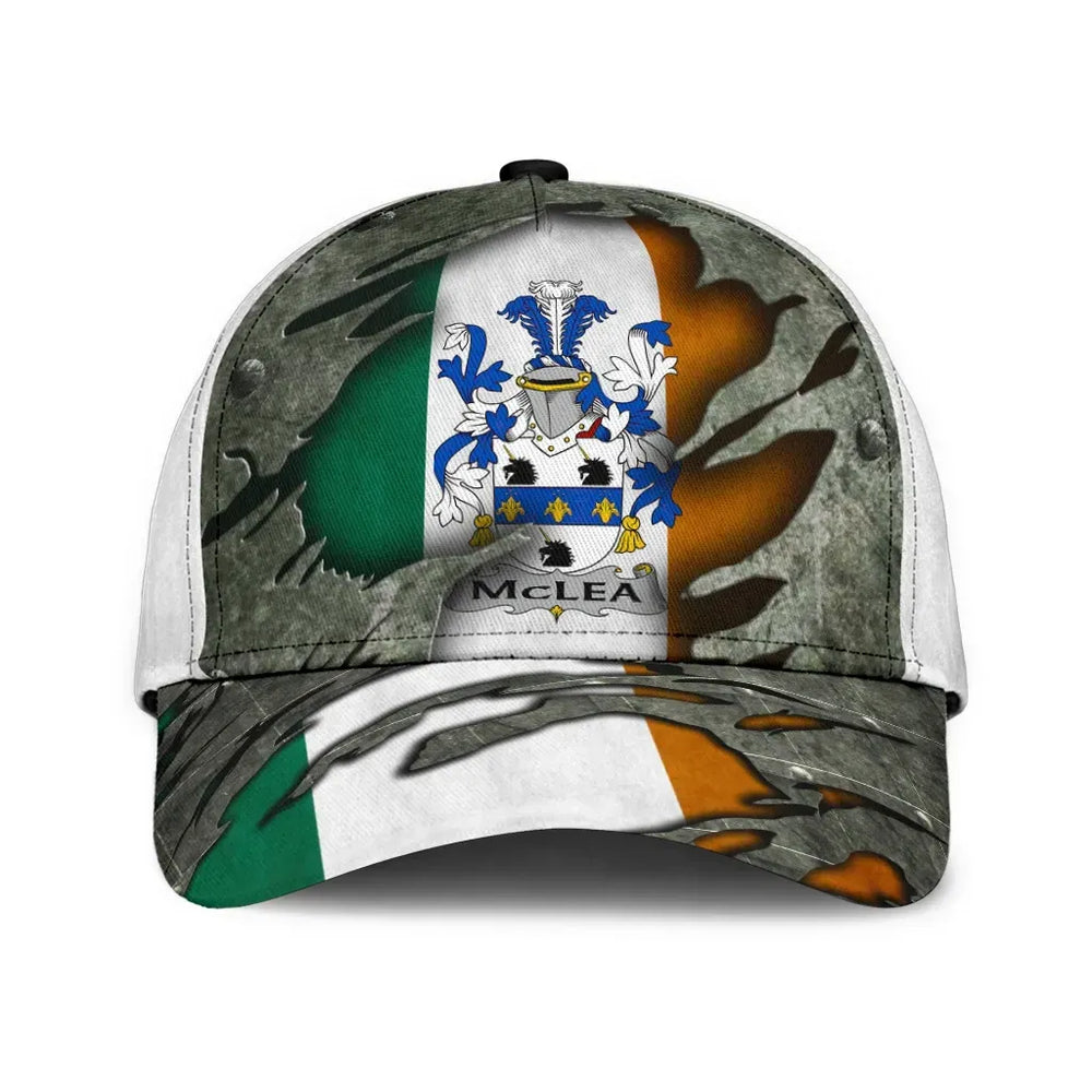 Clan Mclea Coat Of Arms - Irish Family Crest Classic Cap TZ99 Mclea Coat Of Arms Irish Cap   