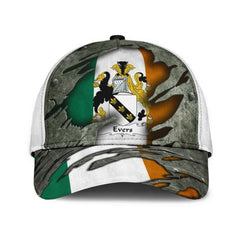 Clan Evers Coat Of Arms - Irish Family Crest Classic Cap JT12 Evers Coat Of Arms Irish Cap   