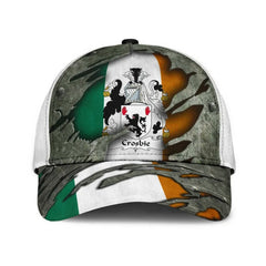 Clan Crosbie Coat Of Arms - Irish Family Crest Classic Cap RL19 Crosbie Coat Of Arms Irish Cap   
