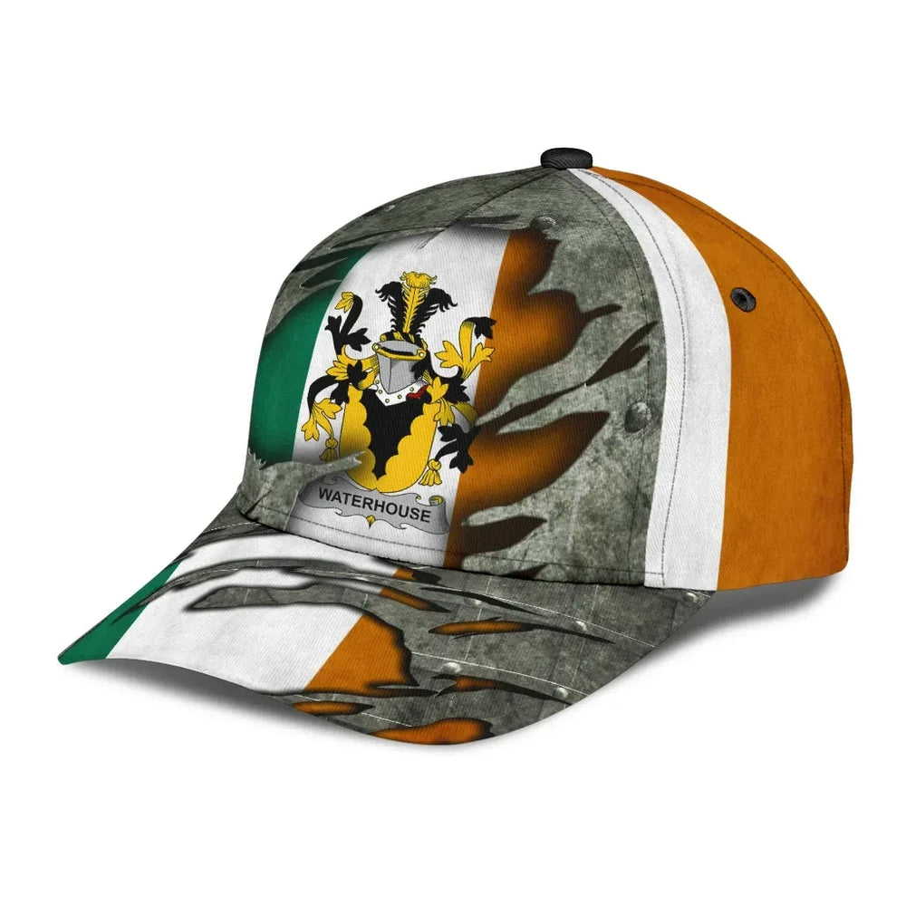 Clan Waterhouse Coat Of Arms - Irish Family Crest Classic Cap KN16 Waterhouse Coat Of Arms Irish Cap   