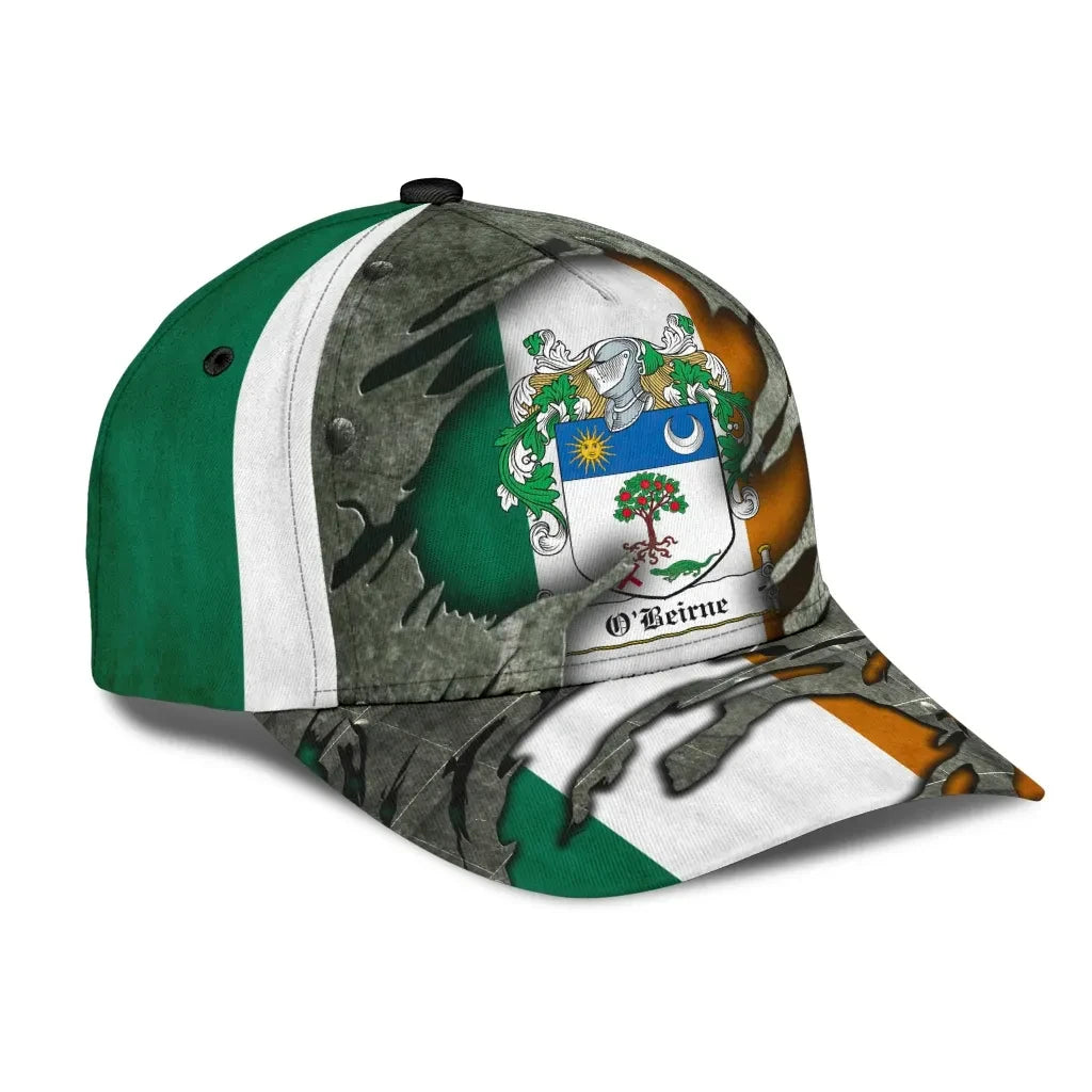 Clan Obeirne Coat Of Arms - Irish Family Crest Classic Cap HQ90 Obeirne Coat Of Arms Irish Cap   