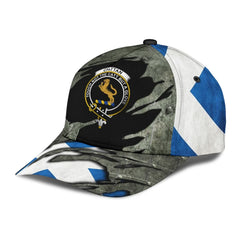 Clan Chattan Tartan Crest Classic Cap UB90 Chattan Tartan Tartan Cap   