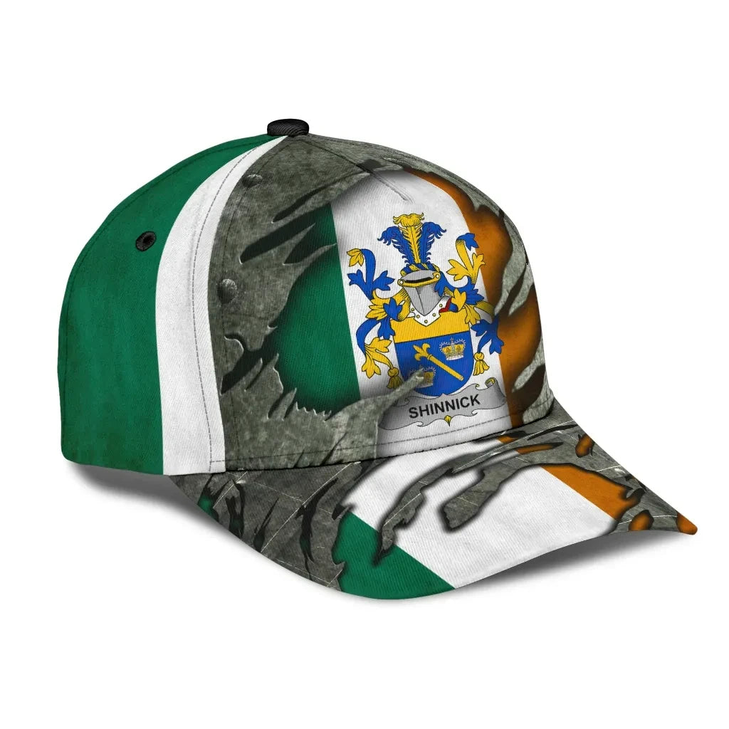 Clan Shinnick Coat Of Arms - Irish Family Crest Classic Cap TV43 Shinnick Coat Of Arms Irish Cap   