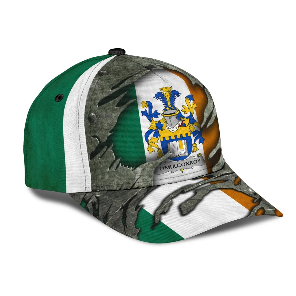 Clan Omulconroy Coat Of Arms - Irish Family Crest Classic Cap KI90 Omulconroy Coat Of Arms Irish Cap   