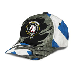 Clan Hepburn Tartan Crest Classic Cap  BadgeLH42 Hepburn Tartan Badge Tartan Cap   