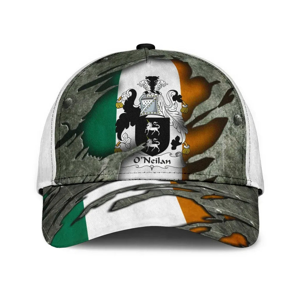 Clan Oneilan Coat Of Arms - Irish Family Crest Classic Cap SG26 Oneilan Coat Of Arms Irish Cap   