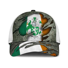 Clan Heaton Coat Of Arms - Irish Family Crest Classic Cap JX51 Heaton Coat Of Arms Irish Cap   