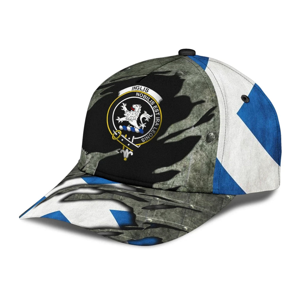 Clan Inglis Modern Tartan Crest Classic Cap QN99 Inglis Modern Tartan Tartan Cap   