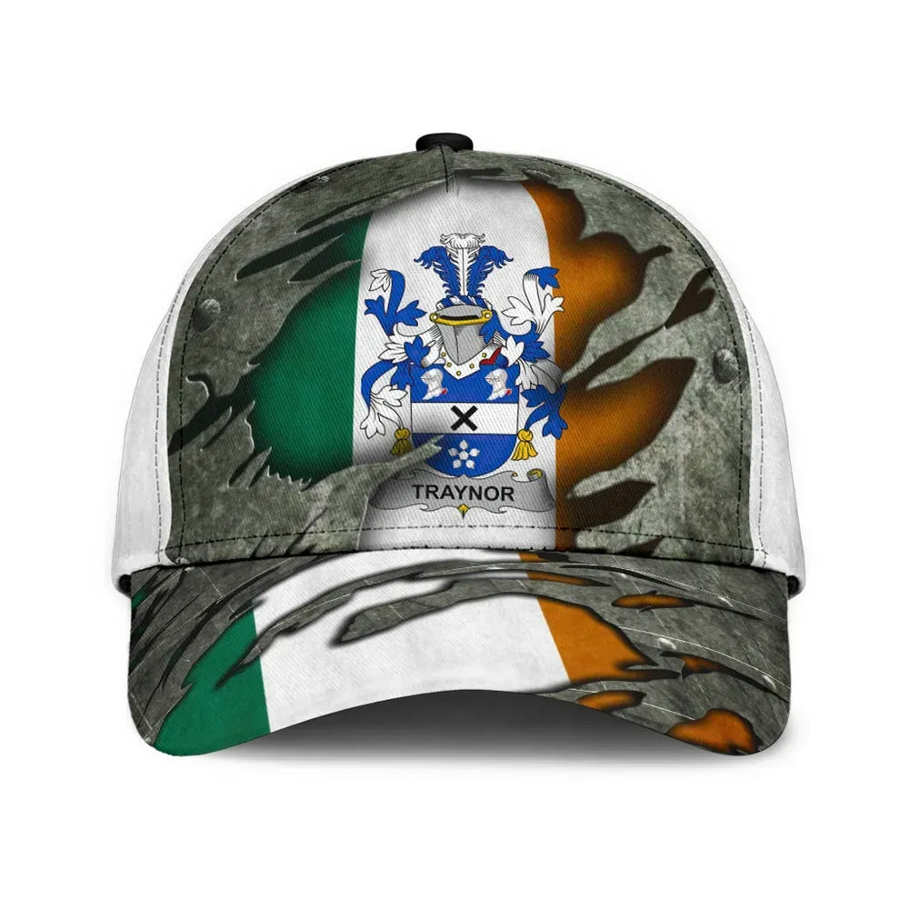 Clan Traynor Coat Of Arms - Irish Family Crest Classic Cap QY15 Traynor Coat Of Arms Irish Cap   