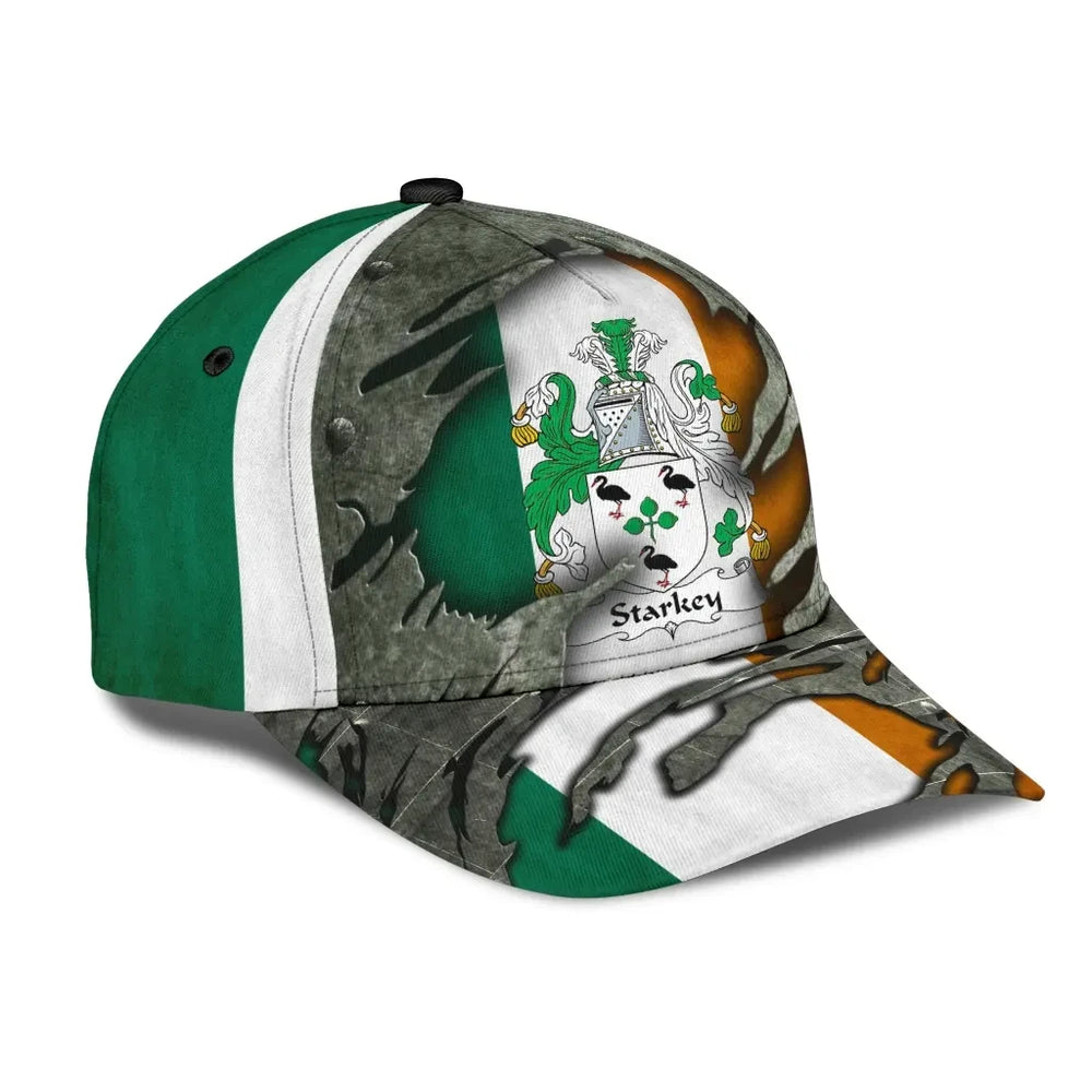 Clan Starkey Coat Of Arms - Irish Family Crest Classic Cap ON40 Starkey Coat Of Arms Irish Cap   