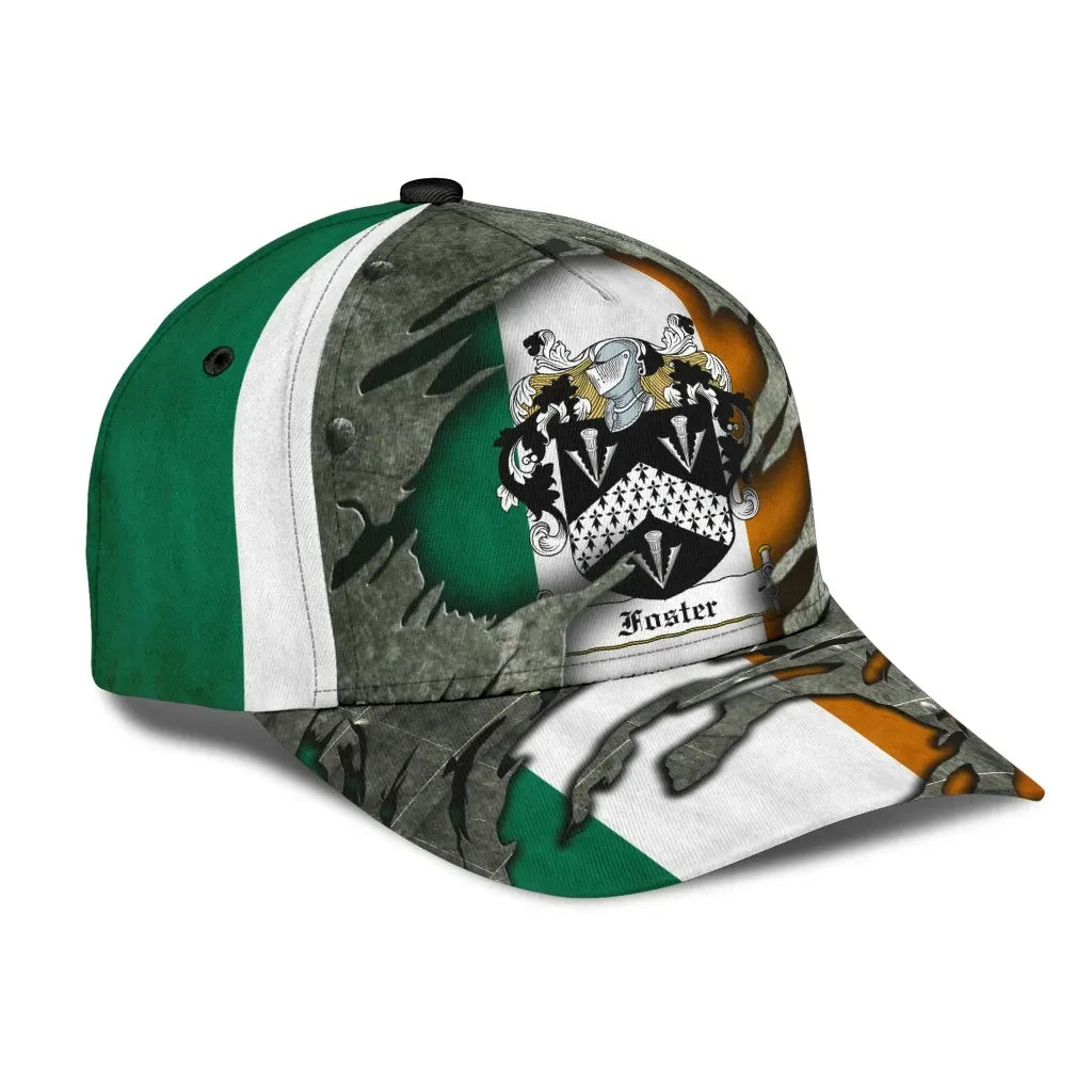 Clan Foster Coat Of Arms - Irish Family Crest Classic Cap NR19 Foster Coat Of Arms Irish Cap   