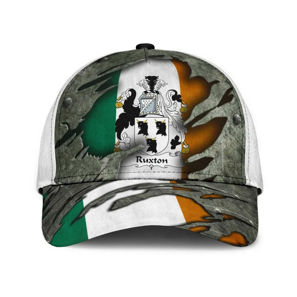 Clan Ruxton Coat Of Arms - Irish Family Crest Classic Cap IA65 Ruxton Coat Of Arms Irish Cap   