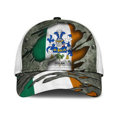 Clan Dolan Coat Of Arms - Irish Family Crest Classic Cap OG42 Dolan Coat Of Arms Irish Cap   