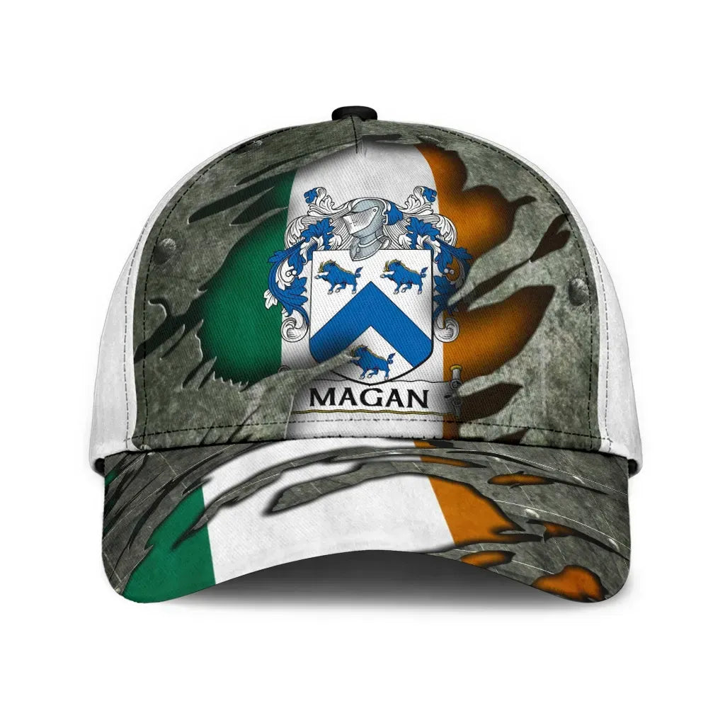 Clan Magan Coat Of Arms - Irish Family Crest Classic Cap GH84 Magan Coat Of Arms Irish Cap   