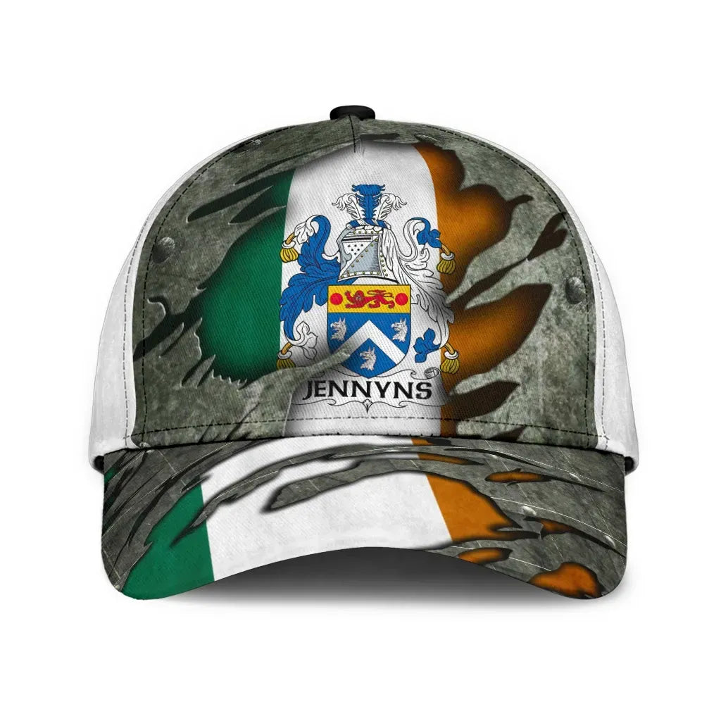 Clan Jennyns Coat Of Arms - Irish Family Crest Classic Cap JB77 Jennyns Coat Of Arms Irish Cap   