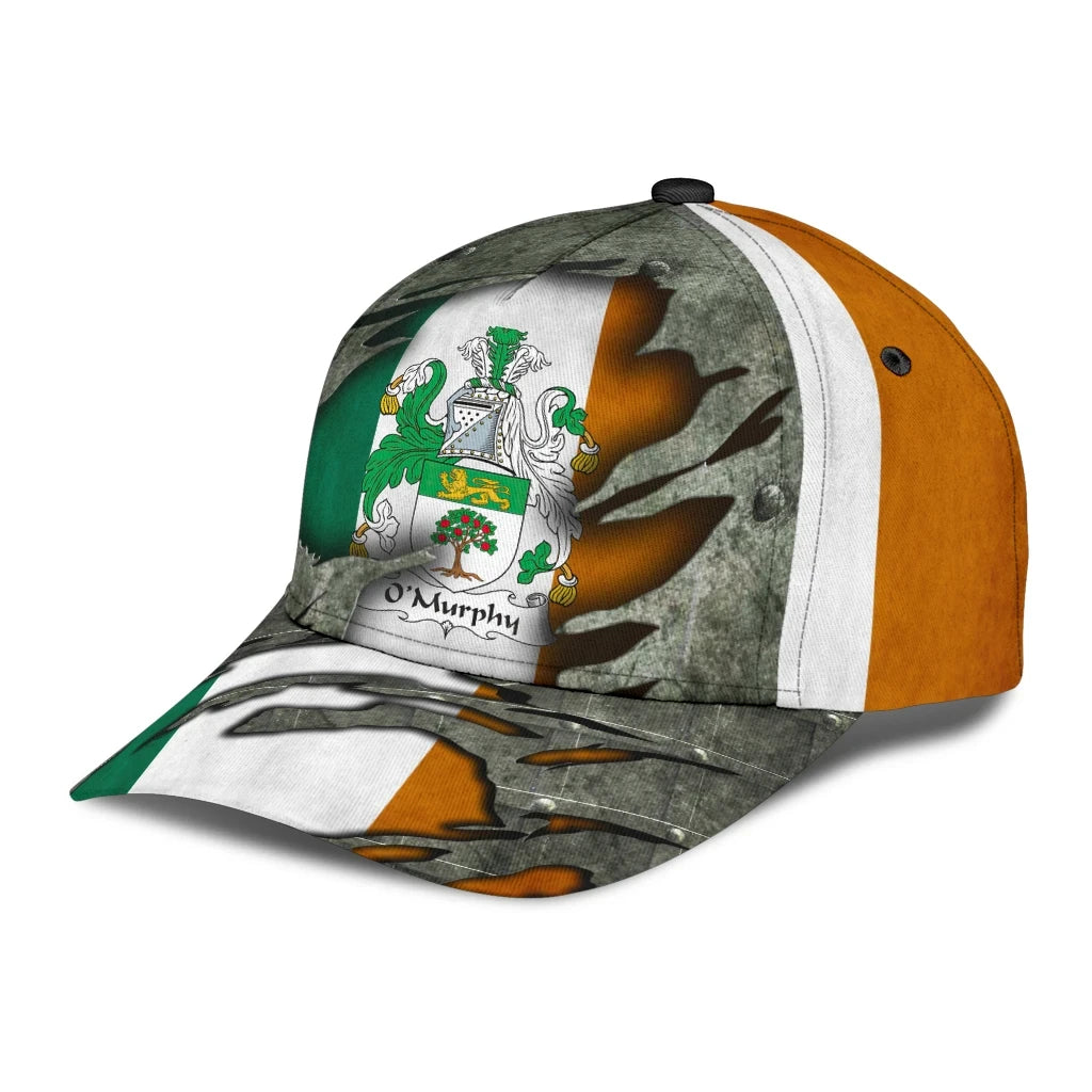 Clan Omurphy Coat Of Arms Wexfordarms - Irish Family Crest Classic Cap NA38 Omurphy Coat Of Arms Wexfordarms Irish Cap   