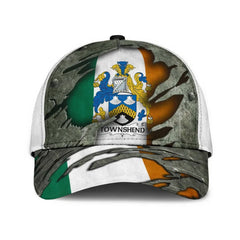 Clan Townshend Coat Of Arms - Irish Family Crest Classic Cap MV19 Townshend Coat Of Arms Irish Cap   