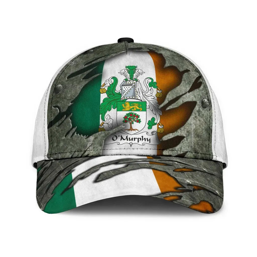Clan Omurphy Coat Of Arms Wexfordarms - Irish Family Crest Classic Cap NA38 Omurphy Coat Of Arms Wexfordarms Irish Cap   