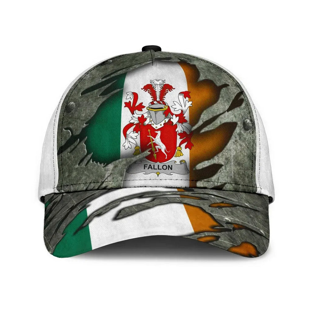 Clan Fallon Coat Of Arms - Irish Family Crest Classic Cap NU14 Fallon Coat Of Arms Irish Cap   