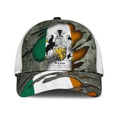Clan Trevor Coat Of Arms - Irish Family Crest Classic Cap OJ96 Trevor Coat Of Arms Irish Cap   
