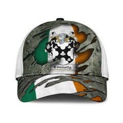 Clan Connolly Coat Of Arms - Irish Family Crest Classic Cap JD82 Connolly Coat Of Arms Irish Cap   