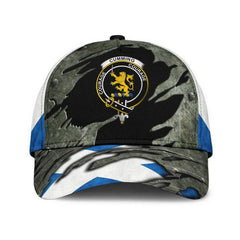 Clan Cumming Tartan Crest Classic Cap KR97 Cumming Tartan Tartan Cap   