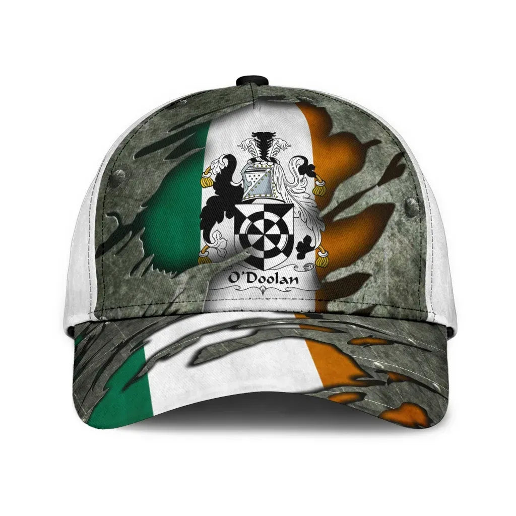 Clan Odoolan Coat Of Arms - Irish Family Crest Classic Cap EN37 Odoolan Coat Of Arms Irish Cap   