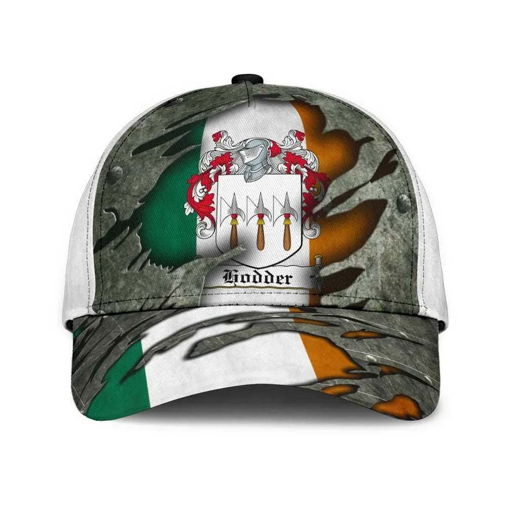 Clan Hodder Coat Of Arms - Irish Family Crest Classic Cap RZ75 Hodder Coat Of Arms Irish Cap   